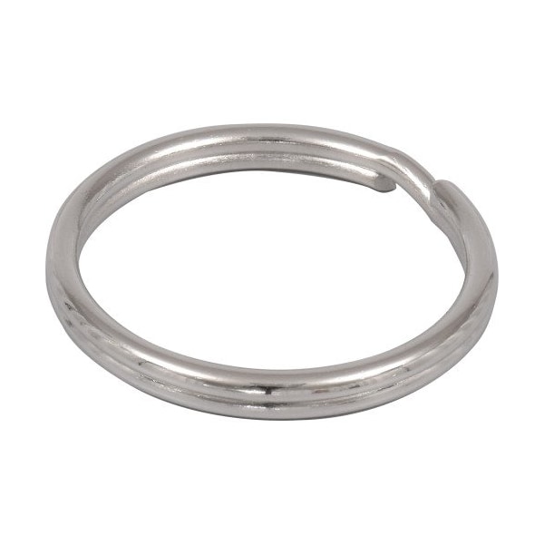Hillman HILLMAN 1-3/8 in. D Tempered Steel Silver Split Rings/Cable Rings Key Ring, PK50 703520 - main
